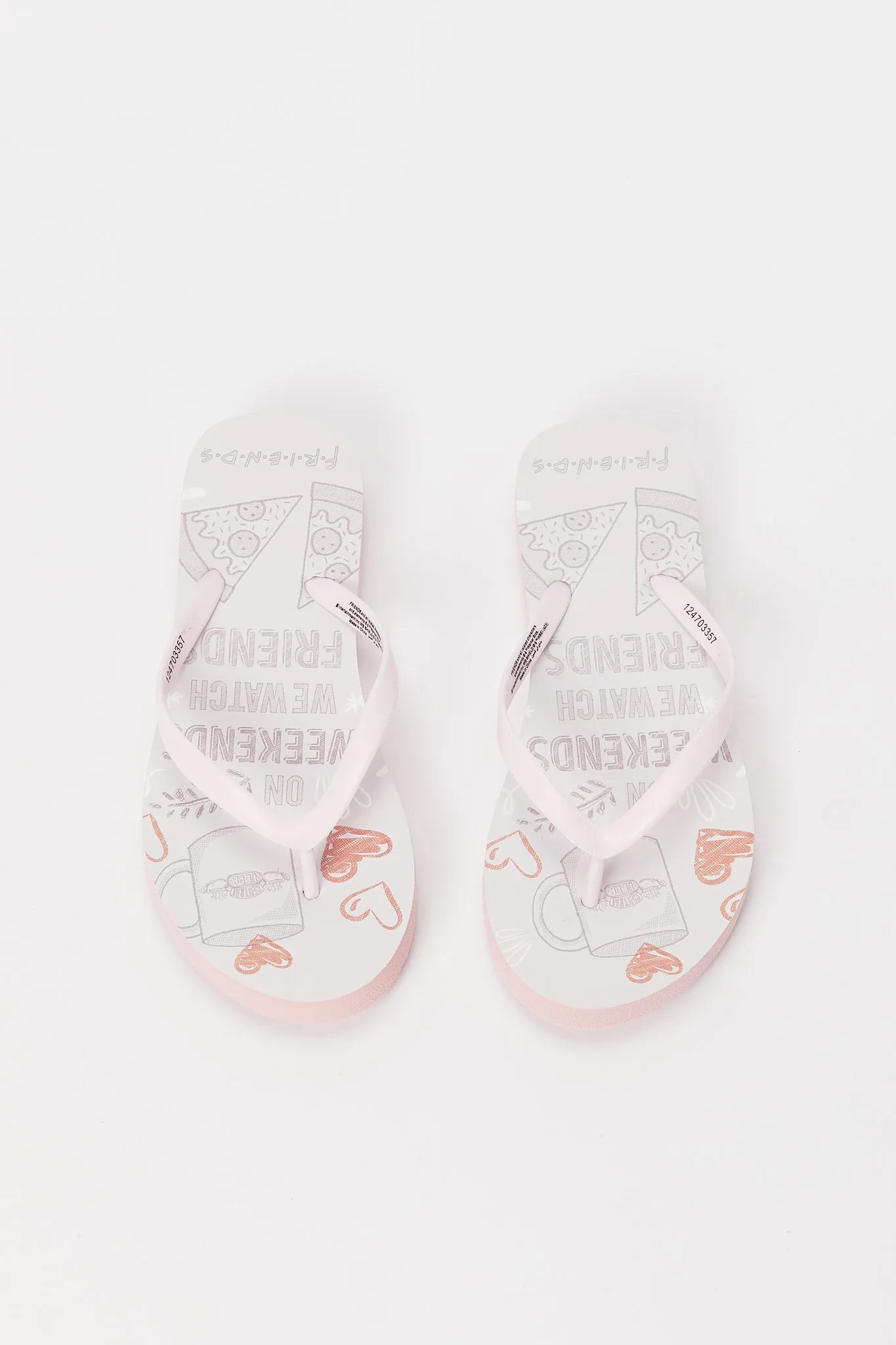 Women Pink Printed Flip Flop