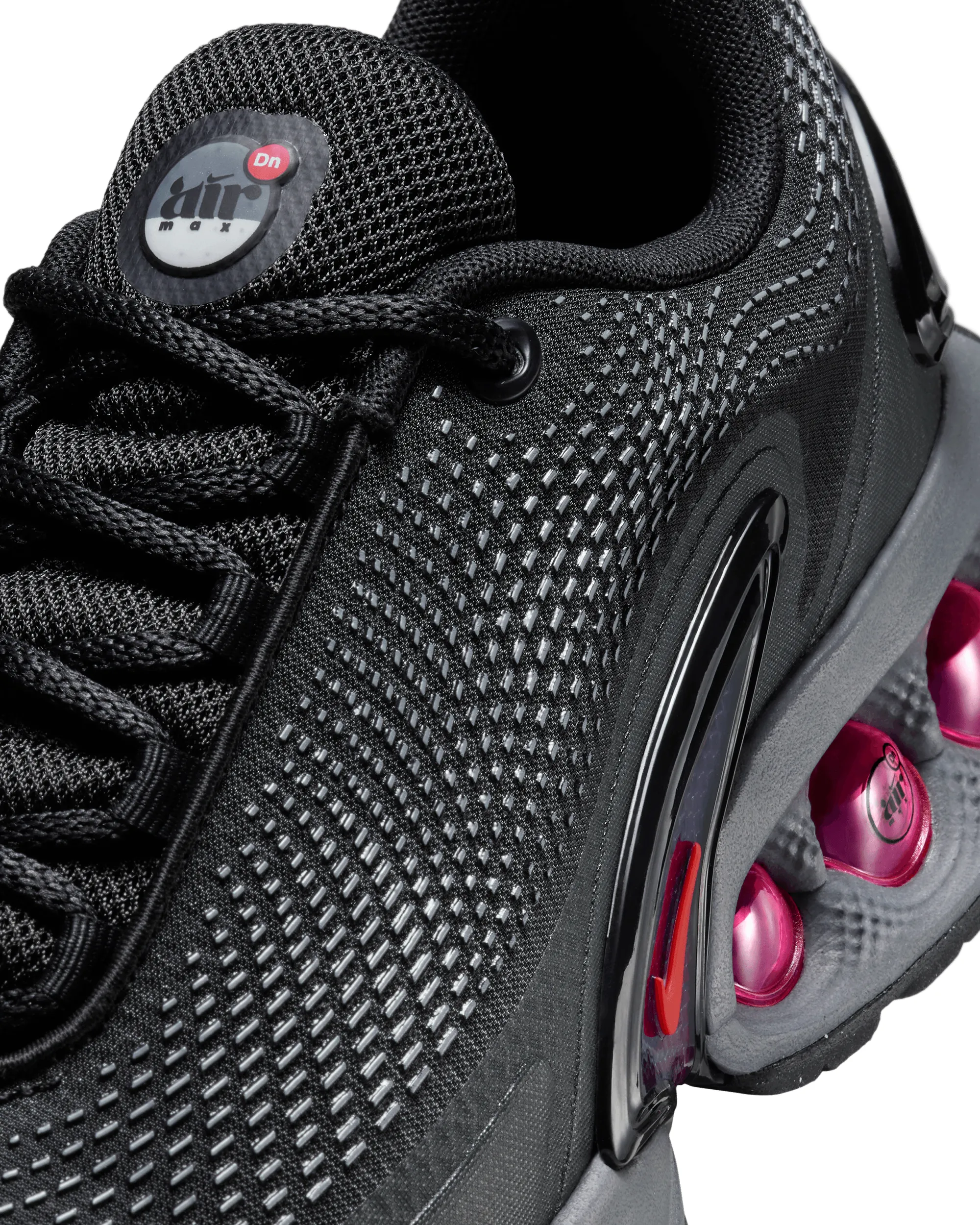 Womens Air Max DN - Black / Light Crimson / Smoke Grey