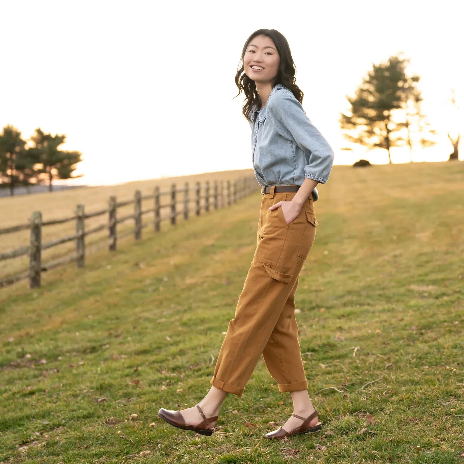 WOMEN'S DANSKO ROWAN MARY JANE | MUSTARD MILLED NUBUCK